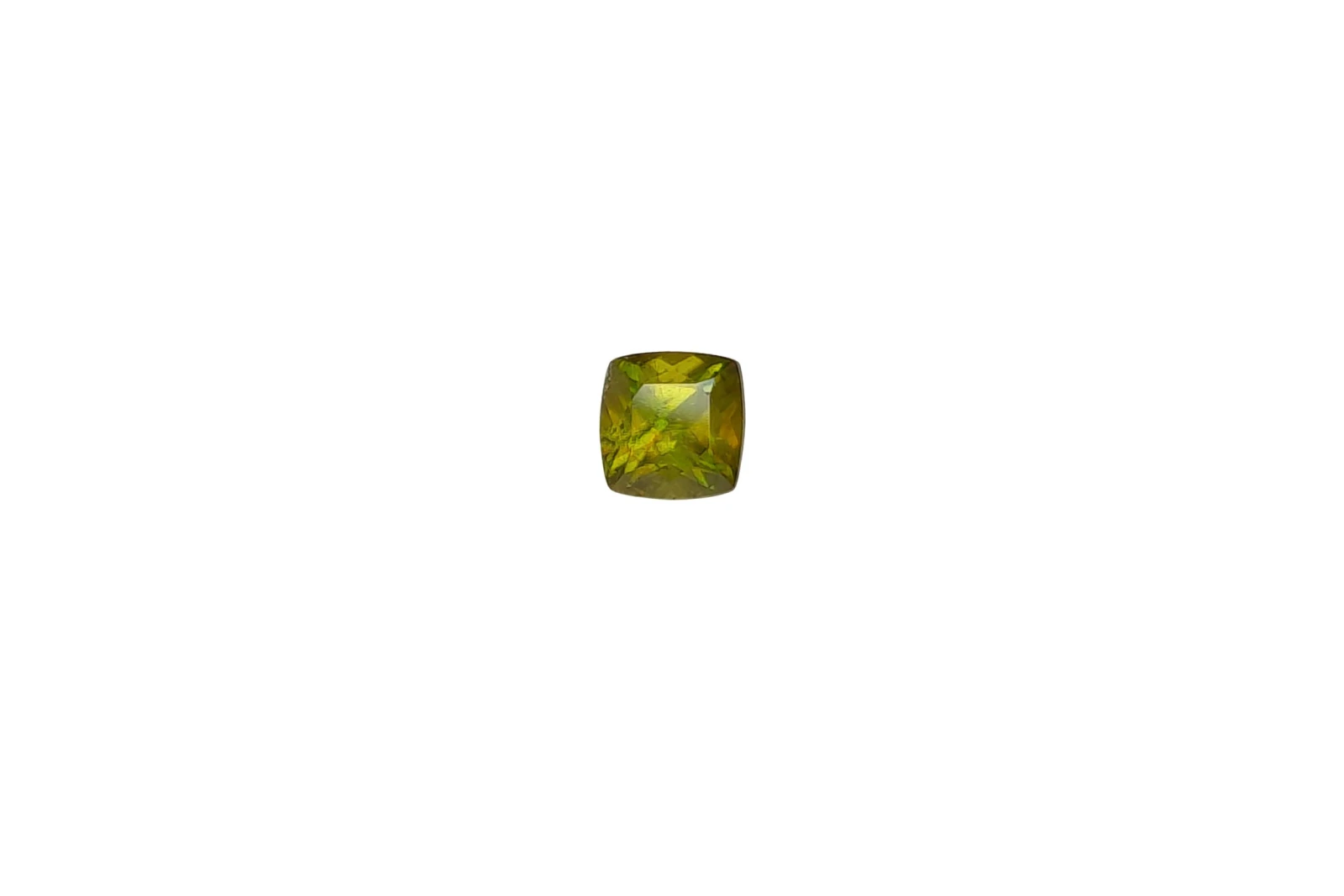 1.91ct Beautiful Natural Titanite Square Cut Faceted Loose Gemstones from Brazil — view 4